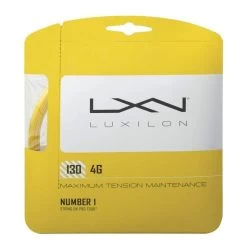 Luxilon Tennissaite 4G (Haltbarkeit+Power) Gelb 12m Set