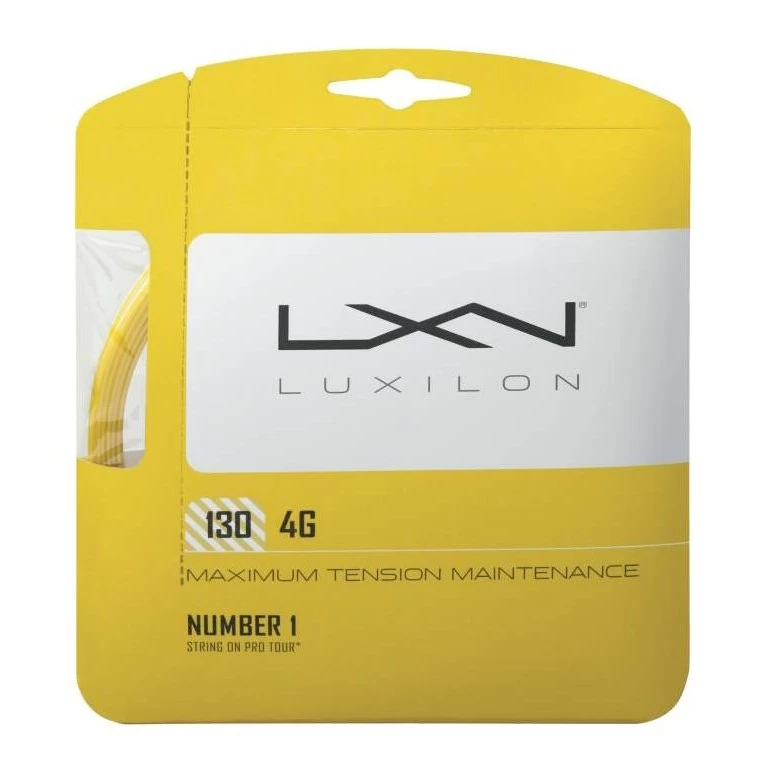 Luxilon Tennissaite 4G (Haltbarkeit+Power) Gelb 12m Set 3 Luxilon Tennissaite 4G (Haltbarkeit+Power) Gelb 12m Set