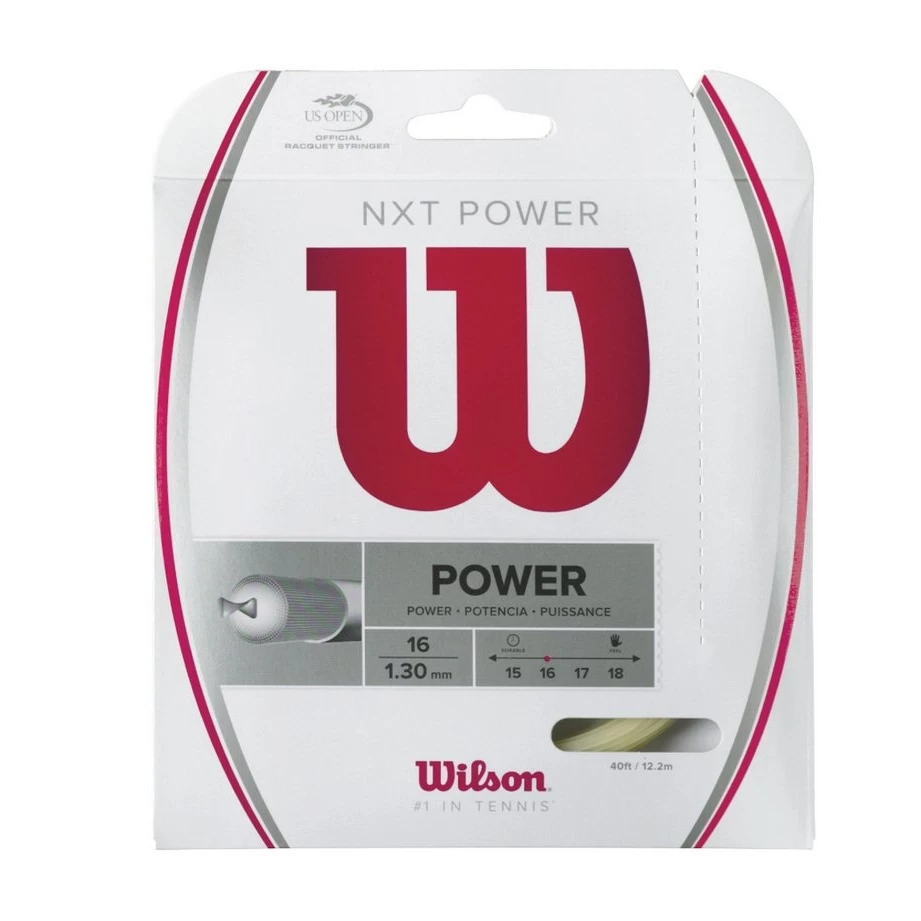 Wilson Tennissaite NXT Power (Armschonung+Power) Natur 12m Set 3 Wilson Tennissaite NXT Power (Armschonung+Power) Natur 12m Set