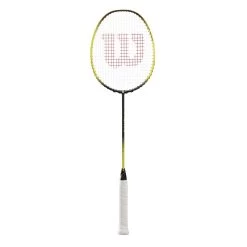 Wilson Badmintonschläger Fierce 570 (grifflastig) Schwarz/gelb - Besaitet - -Sportausrüstung Wilson WR091410H Fierce 570 Badmintonschlaeger202 1200x1200 1