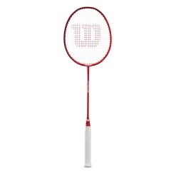 Wilson Badmintonschläger Attacker (grifflastig/mittel) Rot - Besaitet - -Sportausrüstung Wilson WR091710H Attacker RD Badmintonschlaeger204 1200x1200 1