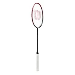 Wilson Badmintonschläger Strike (grifflastig, Mittel) Schwarz - Besaitet -