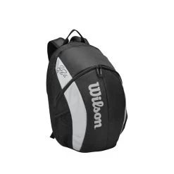 Wilson Tennis-Rucksack RF Team (Haupt+Schlägerfach 2 Schläger) Schwarz/grau -Sportausrüstung Wilson WR8005901 RF BACKPACK Rucksack202 1200x1200 1