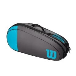 Wilson Tennis-Racketbag Team (Schlägertasche, 2 Hauptfächer) Grau/blau 6er 5 Wilson Tennis-Racketbag Team (Schlägertasche, 2 Hauptfächer) Grau/blau 6er -Sportausrüstung Wilson WR8009802 Team 6PK Bag202 1200x1200 1