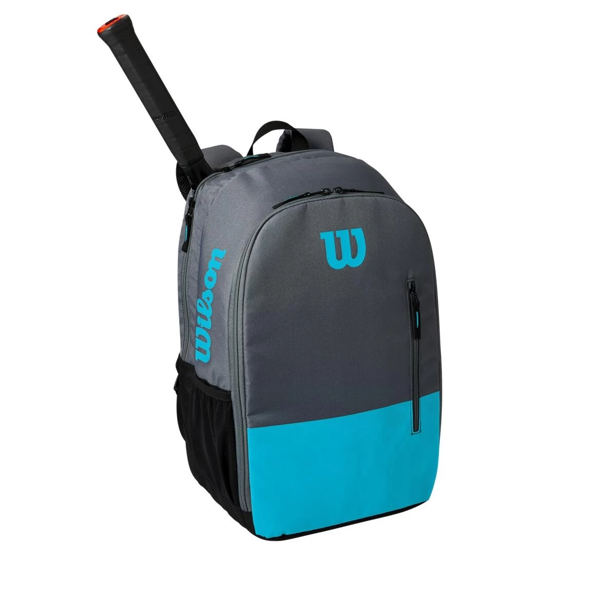 Wilson Tennis-Rucksack Team (Haupt+Schlägerfach Bis 2 Schläger) Grau/blau 3 Wilson Tennis-Rucksack Team (Haupt+Schlägerfach Bis 2 Schläger) Grau/blau