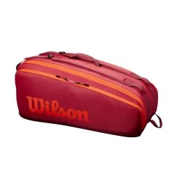 Wilson Tennis-Racketbag Tour (Schlägertasche, 2 Hauptfächer) Rot 12er -Sportausrüstung Wilson WR8011202 2 TOUR 12PK202 1200x1200 1