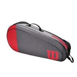Wilson Tennis-Racketbag Team (Schlägertasche, 1 Hauptfach) Grau/rot 3er -Sportausrüstung Wilson WR8011502 Team 3PK201 1200x1200 1