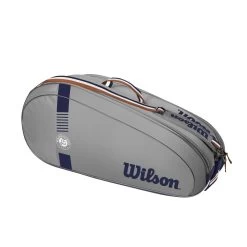 Wilson Tennis-Racketbag Roland Garros Team (Schlägertasche, 2 Hauptfächer) Grau 6er -Sportausrüstung Wilson WR8019101 Roland Garros Team 6PK Tasche201 1200x1200 1