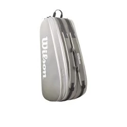 Wilson Tennis-Racketbag Tour (Schlägertasche, 2 Hauptfächer) 2023 Grau 6er -Sportausrüstung Wilson WR8022101 Tour 6PK Tasche204 1200x1200 1