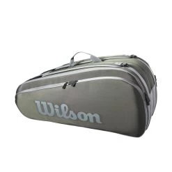 Wilson Tennis-Racketbag Tour (Schlägertasche, 2 Hauptfächer) 2023 Dunkelgrün 12er