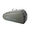 Wilson Tennis-Racketbag Tour (Schlägertasche, 2 Hauptfächer) 2023 Dunkelgrün 6er -Sportausrüstung Wilson WR8022501 Tour 6PK Tasche203 1200x1200 1