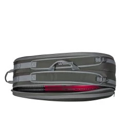 Wilson Tennis-Racketbag Tour (Schlägertasche, 2 Hauptfächer) 2023 Dunkelgrün 6er -Sportausrüstung Wilson WR8022501 Tour 6PK Tasche207 1200x1200 1