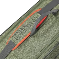 Wilson Tennis-Racketbag (Schlägertasche, 2 Hauptfächer) Team 2023 Dunkelgrün 6er -Sportausrüstung Wilson WR8022701 Team 6PK Heather tasche205 1200x1200 1