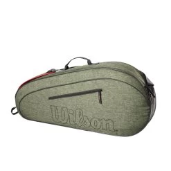 Wilson Tennis-Racketbag (Schlägertasche, 1 Hauptfach) Team 2023 Dunkelgrün 3er
