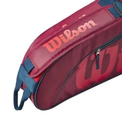 Wilson Tennis-Racketbag Kinder/Junior (Schlägertasche, 1 Hauptfach) 2023 Rot 3er -Sportausrüstung Wilson WR8023903 3PK Tasche204 1200x1200 1