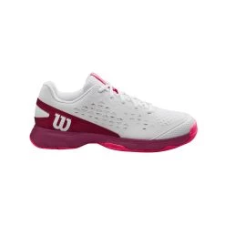 Wilson Tennisschuhe Rush Pro L Allcourt 2023 Weiss/weinrot Kinder 7 Wilson Tennisschuhe Rush Pro L Allcourt 2023 Weiss/weinrot Kinder -Sportausrüstung Wilson WRS330410 Rush Pro JR White Schuh202 1200x1200 1