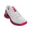 Wilson Tennisschuhe Rush Pro L Allcourt 2023 Weiss/weinrot Kinder -Sportausrüstung Wilson WRS330410 Rush Pro JR White Schuh203 1200x1200 1