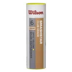 Wilson Badmintonbälle Smashstar Nylon Gelb Dose 6er