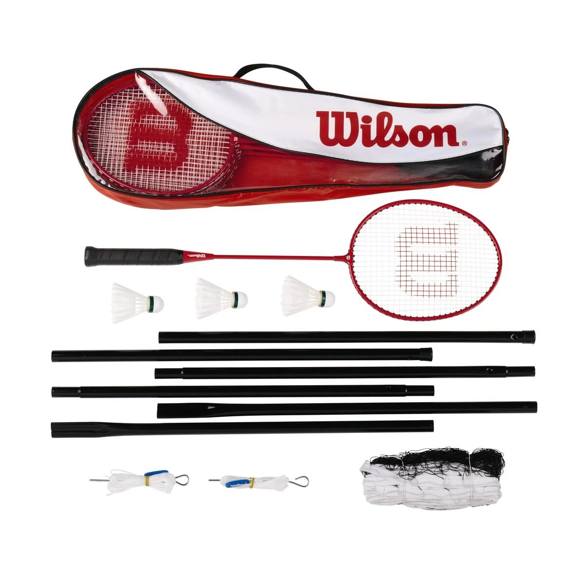 Wilson Federball-Freizeitset Tour (4x Schläger, 3x Bälle, 1x Netz, 1x Tasche) 3 Wilson Federball-Freizeitset Tour (4x Schläger, 3x Bälle, 1x Netz, 1x Tasche)