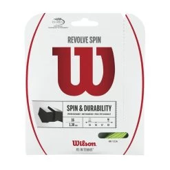 Wilson Tennissaite Revolve Spin (Haltbarkeit+Spin) Grün 12m Set