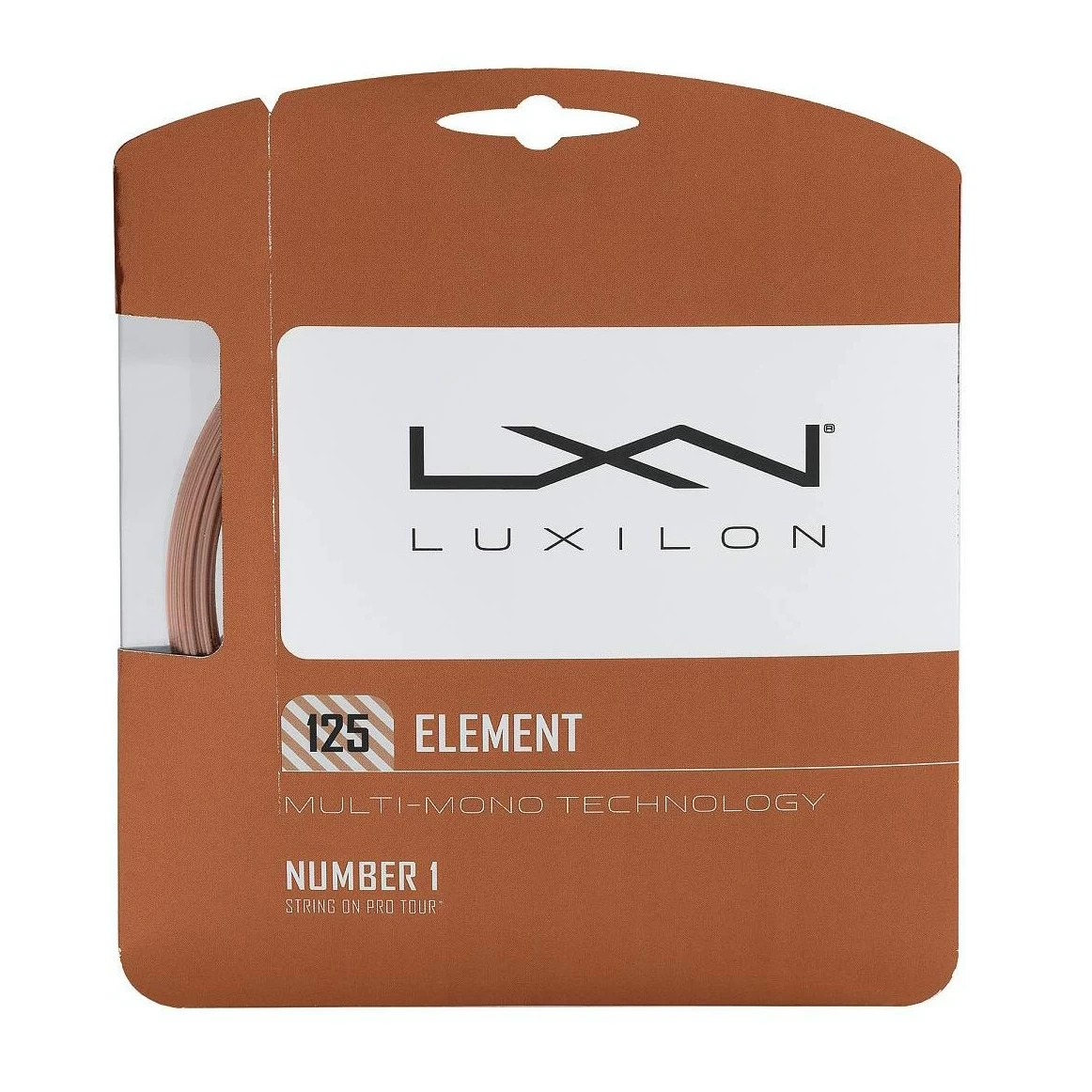 Luxilon Tennissaite Element (Haltbarkeit+Touch) Bronzebraun 12m Set 3 Luxilon Tennissaite Element (Haltbarkeit+Touch) Bronzebraun 12m Set