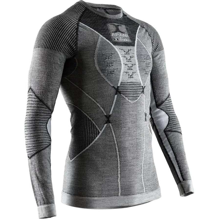 X-Bionic Funktions-Langarmshirt Rundhals Apani 4.0 Merino Unterwäsche Schwarz/grau/weiss Herren 3 X-Bionic Funktions-Langarmshirt Rundhals Apani 4.0 Merino Unterwäsche Schwarz/grau/weiss Herren
