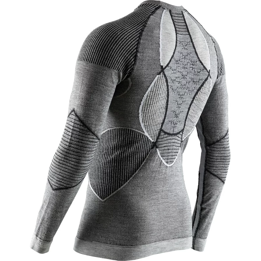 X-Bionic Funktions-Langarmshirt Rundhals Apani 4.0 Merino Unterwäsche Schwarz/grau/weiss Herren 4 X-Bionic Funktions-Langarmshirt Rundhals Apani 4.0 Merino Unterwäsche Schwarz/grau/weiss Herren – Bild 2
