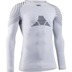 X-Bionic Langarmshirt Rundhals Invent 4.0 Unterwäsche Weiss Herren