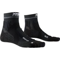 X-Socks Laufsocke Marathon 4.0 - Für Langstreckenläufer - Schwarz Herren - 1 Paar