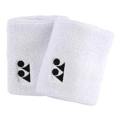 Yonex Schweissband Handgelenk Logo Weiss 2er -Sportausrüstung YONEX AC489 WH SCHWEISSBAND WEISS 1 1200x1200 1