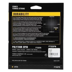 Yonex Tennissaite Poly Tour Spin (Haltbarkeit+Spin) Schwarz 12m Set -Sportausrüstung YONEX PTGSPN 007 2 1200x1200 1