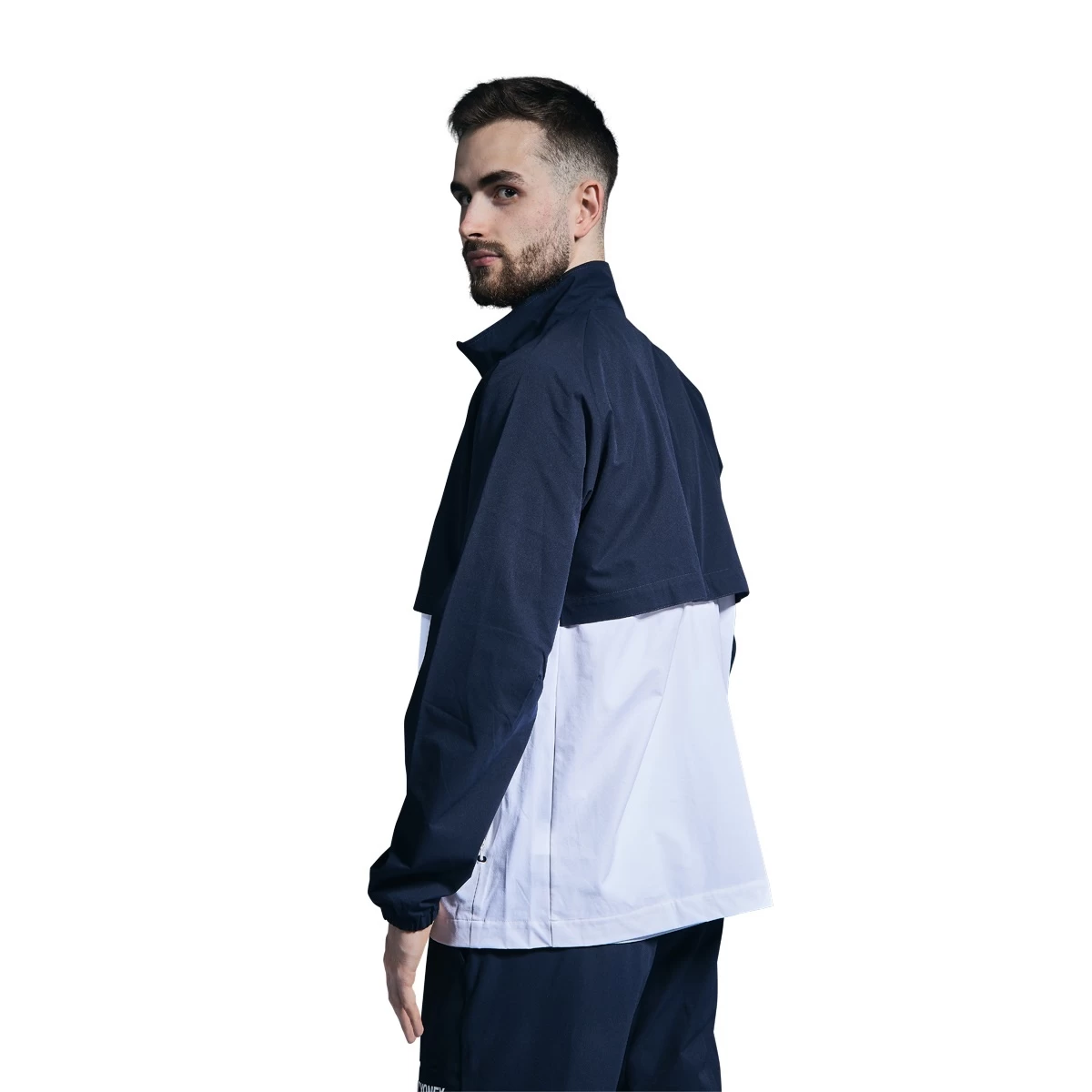 Yonex Trainingsjacke Club Team 2023 Navyblau/weiss Herren 5 Yonex Trainingsjacke Club Team 2023 Navyblau/weiss Herren – Bild 3