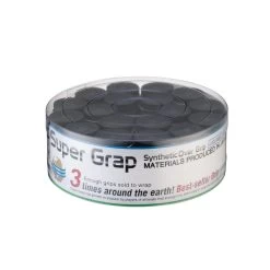 Yonex Overgrip Super Grap 0.6mm (Komfort/glatt/leicht Haftend) Schwarz 36er Box