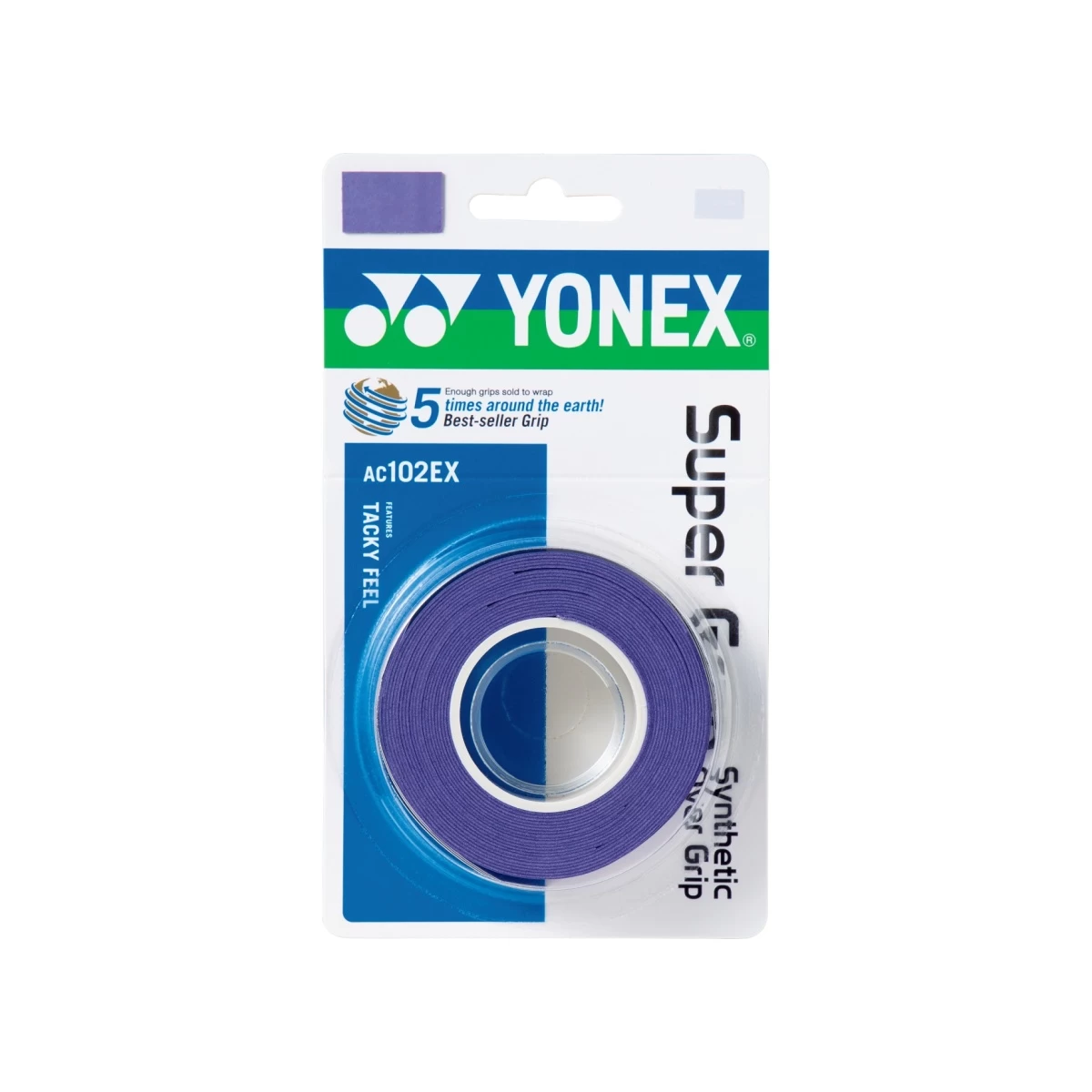 Yonex Overgrip Super Grap 0.6mm (Komfort/glatt/leicht Haftend) Lila 3er 3 Yonex Overgrip Super Grap 0.6mm (Komfort/glatt/leicht Haftend) Lila 3er
