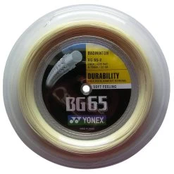 Yonex Badmintonsaite BG 65 0.70mm (Allround+Haltbarkeit) Natur 200m Rolle