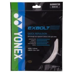 Yonex Badmintonsaite Exbolt 65 (Kontrolle) Weiss 10m Set