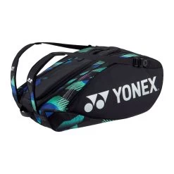 Yonex Racketbag Pro Racquet 2023 (Schlägertasche, 3 Hauptfächer, Thermofach) Schwarz/grün 12er