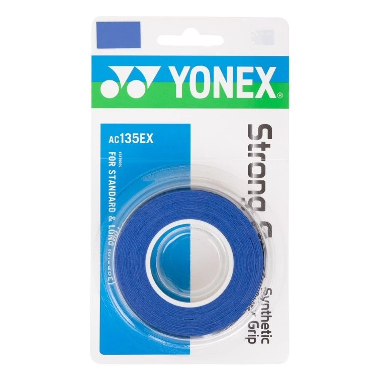 Yonex Overgrip Strong 0.6mm Blau 3er 3 Yonex Overgrip Strong 0.6mm Blau 3er