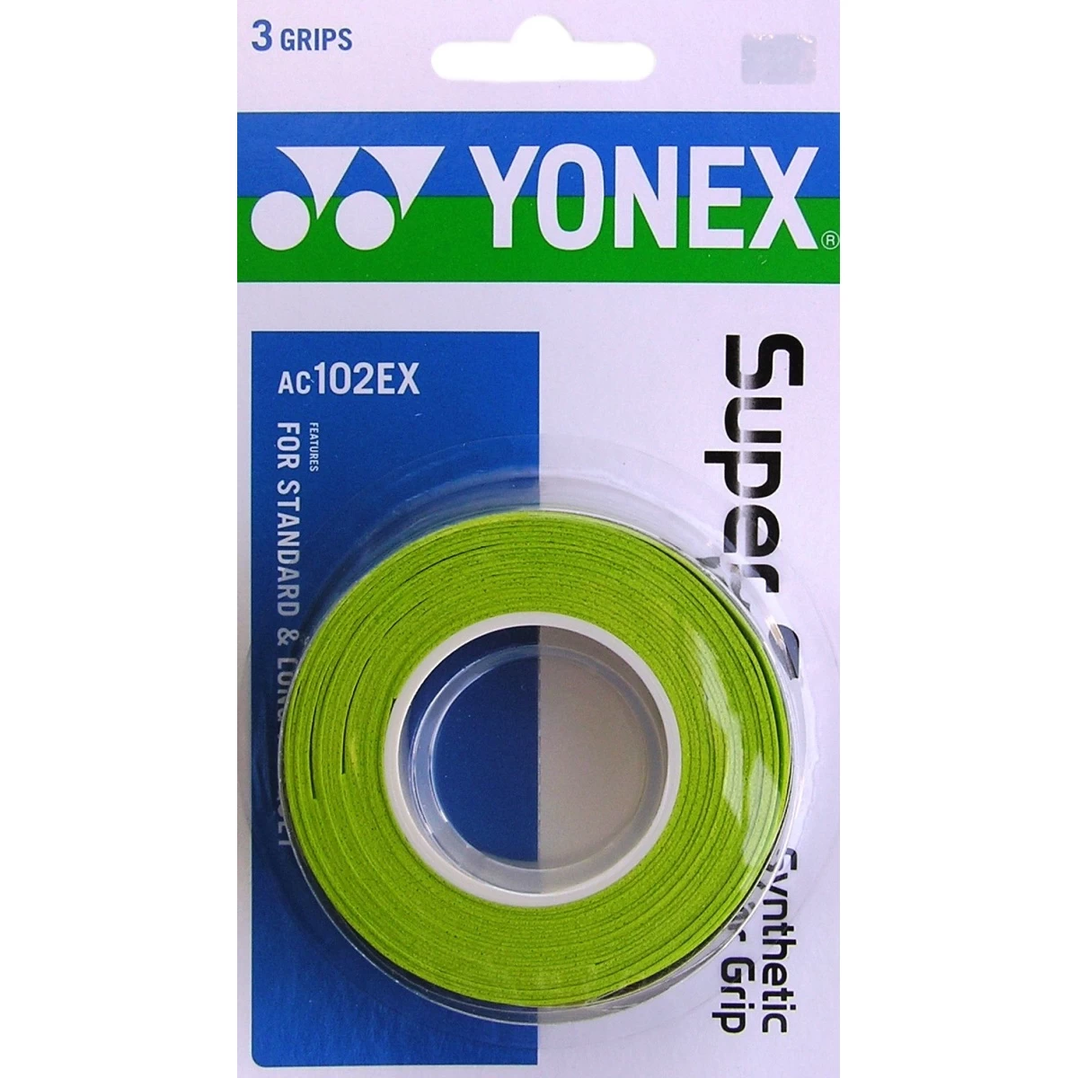 Yonex Overgrip Super Grap 0.6mm (Komfort/glatt/leicht Haftend) Citrusgrün 3er 3 Yonex Overgrip Super Grap 0.6mm (Komfort/glatt/leicht Haftend) Citrusgrün 3er
