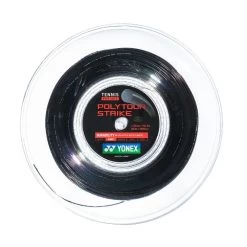 Yonex Tennissaite Poly Tour Strike (Haltbarkeit+Kontrolle) Schwarz 200m Rolle