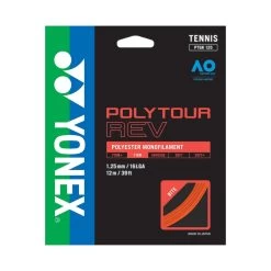 Besaitung Mit Tennissaite Yonex Poly Tour Rev (Haltbarkeit+Spin) Orange