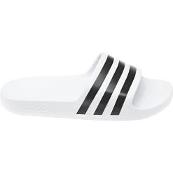 ADIDAS PERFORMANCE Adidas Badeschuhe Adilette Aqua 3-Streifen Weiss/schwarz Herren - 1 Paar