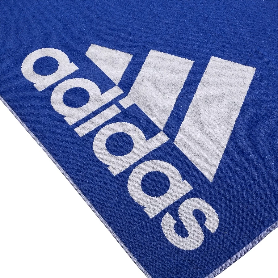 ADIDAS PERFORMANCE Adidas Duschtuch (100% Baumwolle) Logo Royalblau 140x70cm 5 ADIDAS PERFORMANCE Adidas Duschtuch (100% Baumwolle) Logo Royalblau 140x70cm – Bild 3