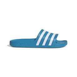 ADIDAS PERFORMANCE Adidas Badeschuhe Adilette Aqua 3-Streifen (Cloudfoam Fußbett, Vorgeformter EVA-Riemen) Solarblau - 1 Paar -Sportausrüstung adidas FY8047 adilette Aqua202 1200x1200 1