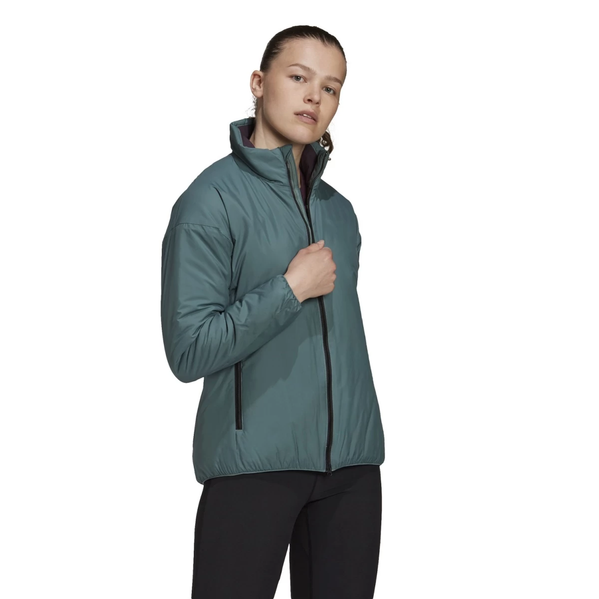 ADIDAS PERFORMANCE Adidas Winter-Isolationsjacke Terrex (wasserabweisend) Emerald Damen 4 ADIDAS PERFORMANCE Adidas Winter-Isolationsjacke Terrex (wasserabweisend) Emerald Damen – Bild 2
