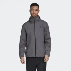 ADIDAS PERFORMANCE Adidas Regenjacke BSC 3S RAIN.RDY Grau Herren