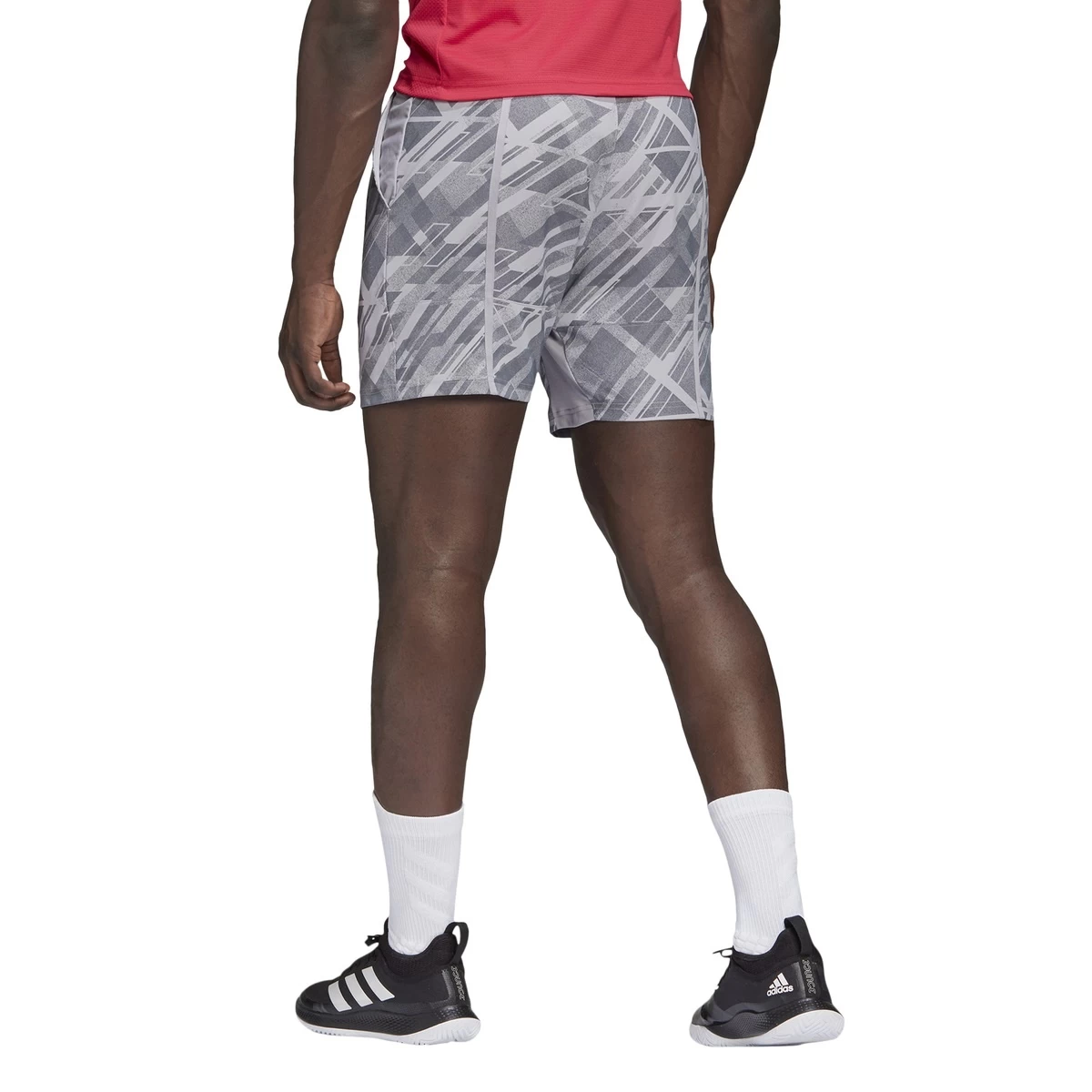 ADIDAS PERFORMANCE Adidas Tennishose Short Printed Ergo Kurz Hellgrau Herren 4 ADIDAS PERFORMANCE Adidas Tennishose Short Printed Ergo Kurz Hellgrau Herren – Bild 2