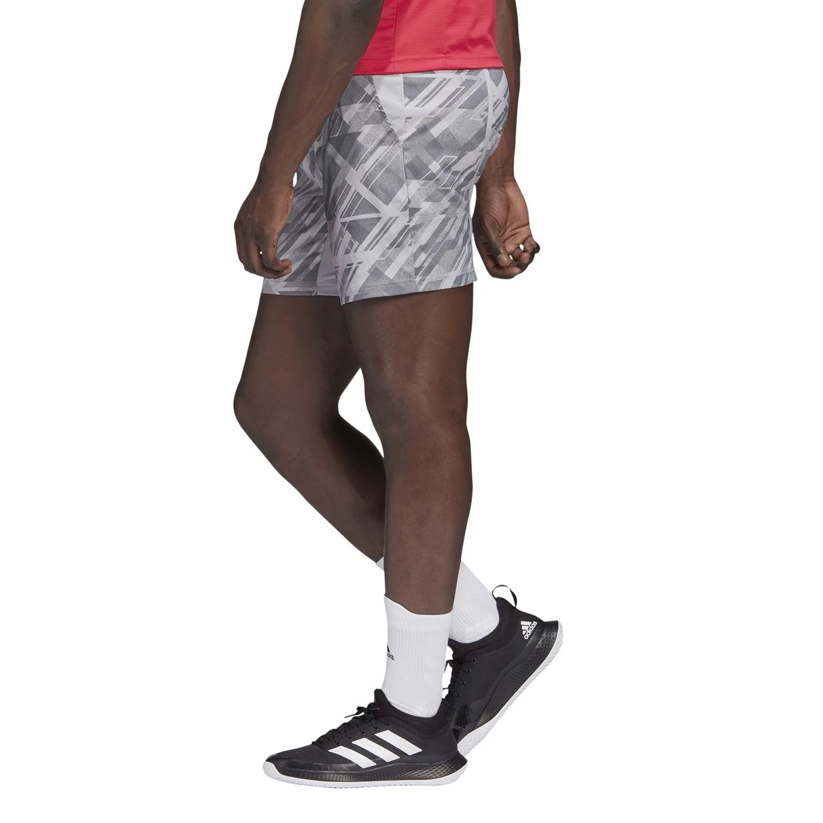 ADIDAS PERFORMANCE Adidas Tennishose Short Printed Ergo Kurz Hellgrau Herren 8 ADIDAS PERFORMANCE Adidas Tennishose Short Printed Ergo Kurz Hellgrau Herren – Bild 6