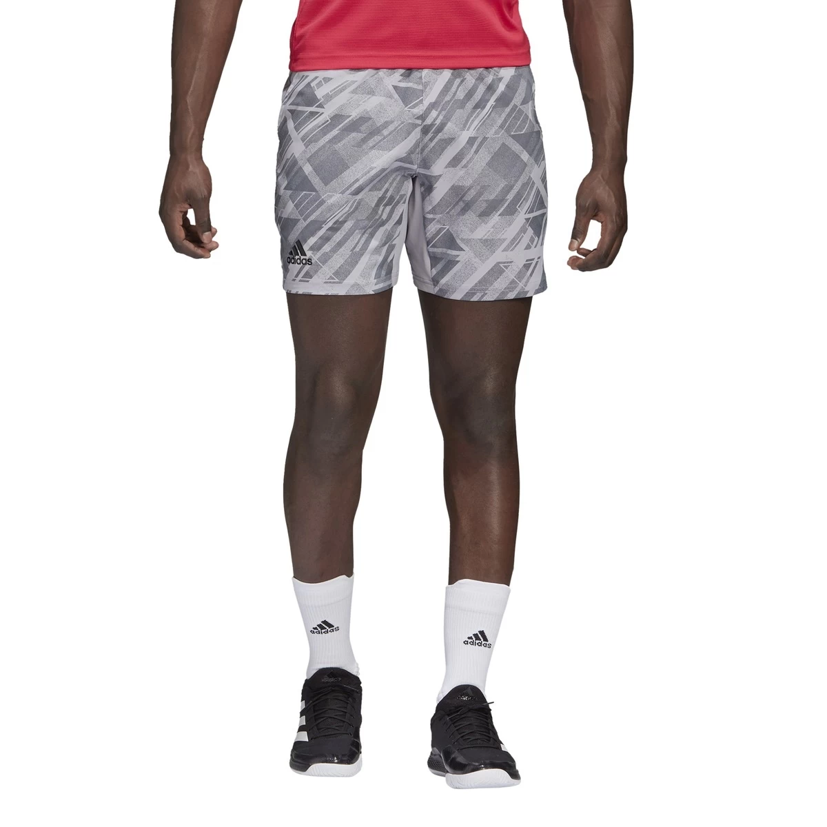 ADIDAS PERFORMANCE Adidas Tennishose Short Printed Ergo Kurz Hellgrau Herren 9 ADIDAS PERFORMANCE Adidas Tennishose Short Printed Ergo Kurz Hellgrau Herren – Bild 7