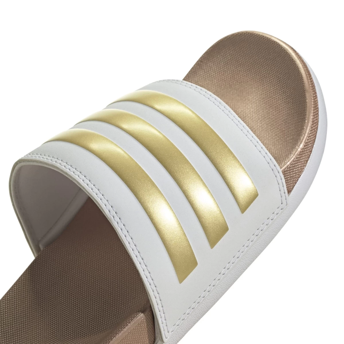 ADIDAS PERFORMANCE Adidas Badeschuhe Adilette Comfort Weiss/gold Damen 10 ADIDAS PERFORMANCE Adidas Badeschuhe Adilette Comfort Weiss/gold Damen – Bild 8